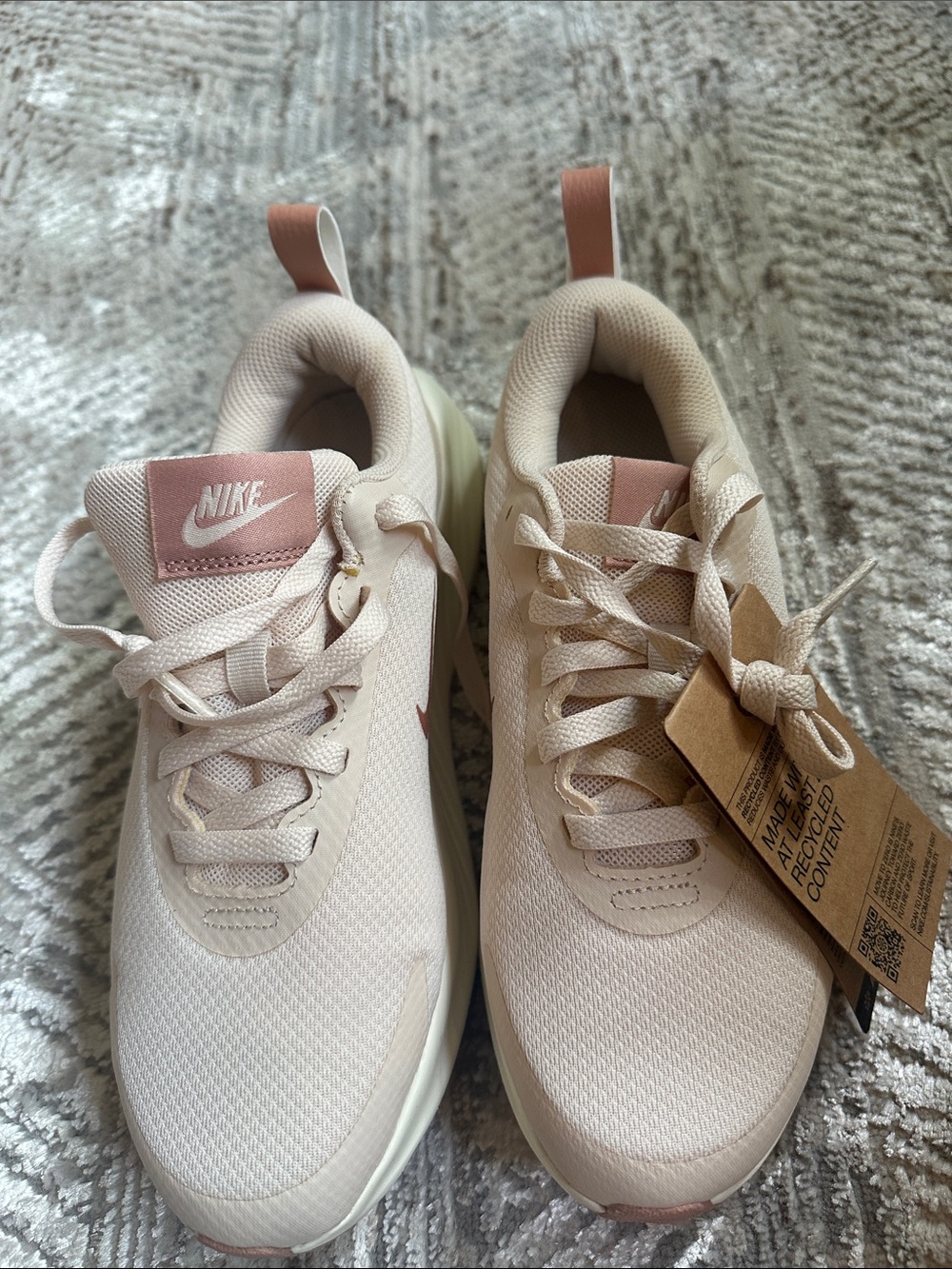 Nike Womens Running Shoe - Pale Pink with Rose Swoosh